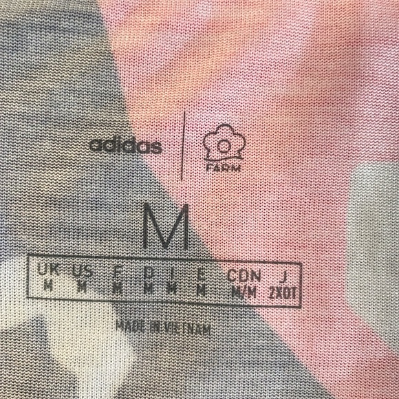 Adidas x Farm Rio Colourful Graphic T-Shirt Size Medium - Picture 14 of 16